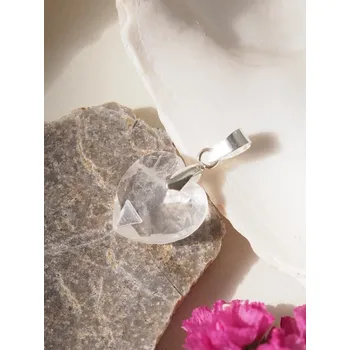 Přívěsek Křišťál přívěšek srdíčko broušené