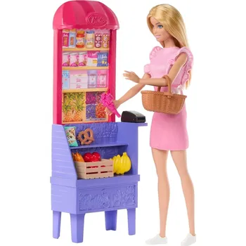 Panenka Barbie Panenka Malibu nakupuje Herní set JCT05