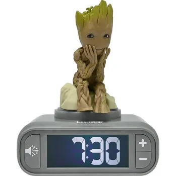 Budík Lexibook Budík s nočním 3D světlem Groot - Strážci Galaxie