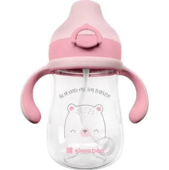 dětské pítko Hrnek se silikonovým pítkem 300 ml 6m+ Bear with me Pink