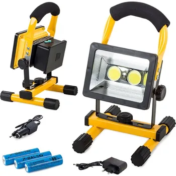 Potah na židli dobirkov.cz Halogenová svítilna, přenosná, 2 x LED COB 30W baterie