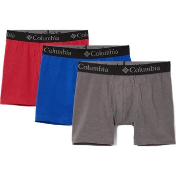 Boxerky Columbia Tri Blend Boxer Briefs 3 Pack M A100095388 - mountain red L