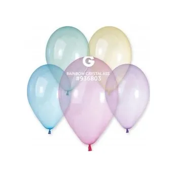 Balónek Křišťálové balónky Ge.Ma.R. Crystal Mix G110 30 cm 12" 100 ks