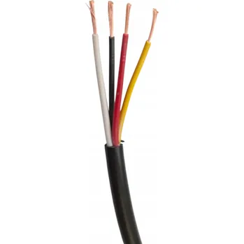 elektrický kabel ELEKTRICKÝ AUTOMOBILOVÝ KABEL 4žilový YLY-S 4x0,5mm ohebný lanko