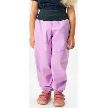 unuo Dětské softshellové kalhoty s beránkem Light, Lila Velikost: 110/116