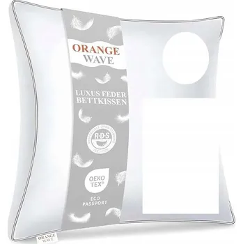 Polštář Polštář na spaní z peří a přírodního peří 60x60 cm 800 g Barva Bílá