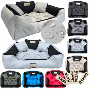 Pelíšek pro psa Pelíšek pro psa kotec KINGDOG 130x105 cm, personalizované, voděodolné, světlé