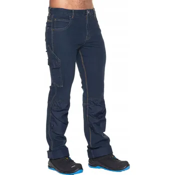 Dámské kalhoty PRACOVNÍ DŽÍNOVÉ KALHOTY TMAVĚ MODRÉ 77700 M HAMMER DÉLKA NOHAVICE: L