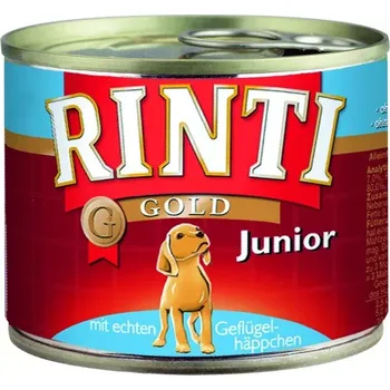 Krmivo pro psa Finnern Rinti Gold Junior konzerva kuře 185g (12x)