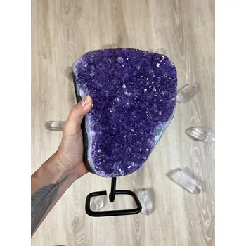 Sběratelství Ametyst drúza se stojánkem Brazílie, 3.5kg, 25cm