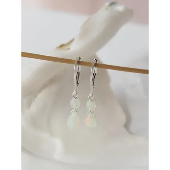 Náušnice Etiopský Opál náušnice TOP kvalita