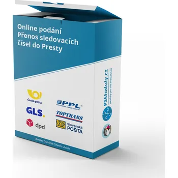 PrestaShop modul Česká pošta + DPD + GLS + PPL a další - Online podání - CSV přenos sledovacích čísel do Presty