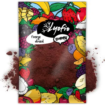 Sušené ovoce Lyofilizovaný černý rybíz prášek 250 g – bez přidaného cukru | Lyofio.cz