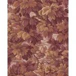 Eijffinger Vliesová tapeta na zeď, vínovo-hnědá, listy, stromy, 351243, Magnifique, Eijffinger, velikost 10 x 0,7 m