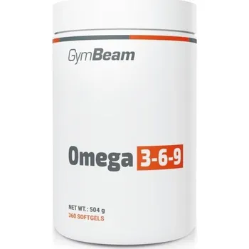 Doplněk stravy GymBeam - Omega 3-6-9 360 kaps. + DÁREK