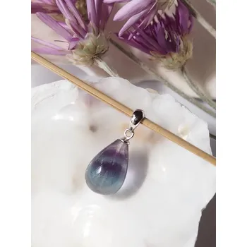 Přívěsek Fluorit přívěsek kapka