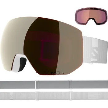 Sjezdové lyžování Brýle Salomon RADIUM PRO SIGMA - White/Black Gold/Light Blue