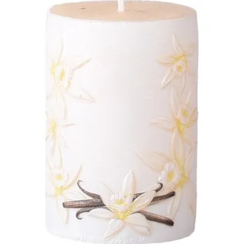 Svíčka Válec 50x80 mm rustik Vanilla, vonná svíčka 150 gram