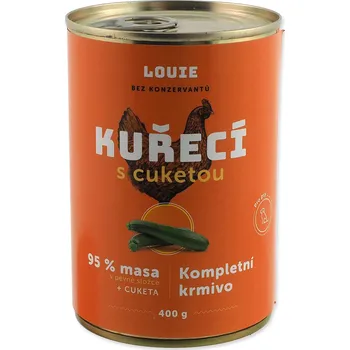 Krmivo pro psa Konzerva LOUIE kuřecí&nbsp; s cuketou 400g-KARTON