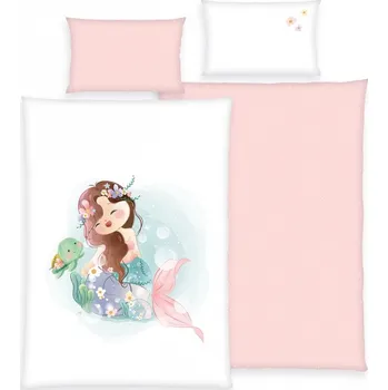 Dětské povlečení do postýlky Herding "Malá Mořská Víla", 100/135+40/60