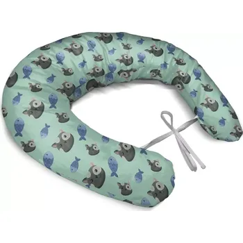 Polštář Sablio Těhotenský polštář Kočky a rybičky