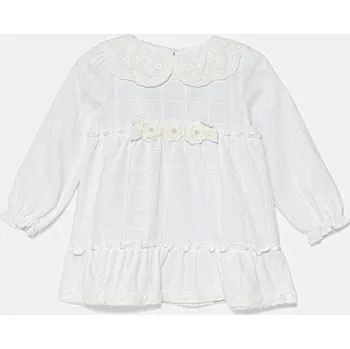 Dívčí šaty Dětské bavlněné šaty Jamiks KORDELIA I KORDELIA.I.Suk.JWH010.G bílá 00X, vel. 122