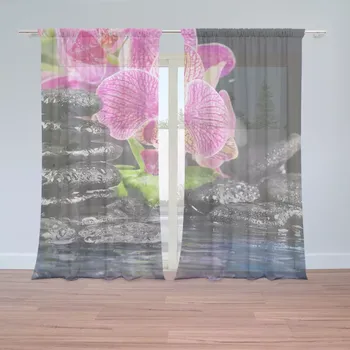 Záclona Sablio Záclony Orchidej na kamenech: 2ks 150x250cm