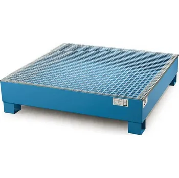 Nářadí na výměnu oleje Ocelová záchytná vana (StawaR), s roštem, záchytný objem 65l, dxšxv: 800x900x220 mm