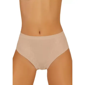 Kalhotky Dámské vyšší krajkové kalhotky S77 Risveglia Barva/Velikost: tělová / XL/XXL