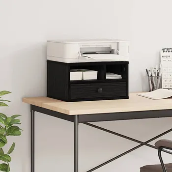 Organizace kuchyně Stojan na tiskárnu Černý dub 40 x 32 x 24 cm kompozitní dřevo