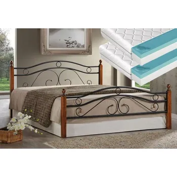 Postel Casarredo Postel 180x200 cm FLORA + 2 ks matrace 90 cm FUTURA 90