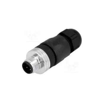 Elektrická zásuvka Zástrčka M12 PIN 4 vidlice kód A-DeviceNet / CANopen IP67