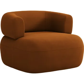 Křeslo Windsor & Co Terakotově oranžové sametové křeslo Aldrin