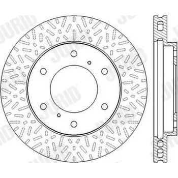 Brzdový systém Brzdový kotouč JURID 562572JC