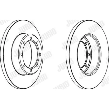 Brzdový systém Brzdový kotouč JURID 562941JC