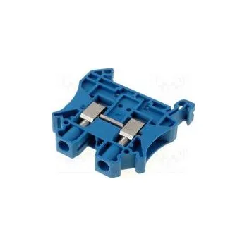 Svorka na lištu 0,2÷6mm2 póly 1 svorky 2 modrá Šíř 8,2mm