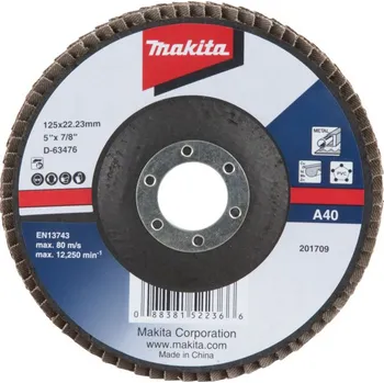 Řezný kotouč MAKITA KOTÚČ BRÚSNY 125 x 22,23 mm K40