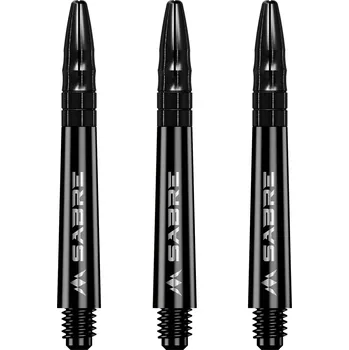 Příslušenství pro šipky Mission násadky na šipky Sabre, černý top, černé Délka násadky: 40 mm