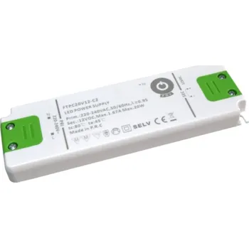 Napájecí zdroj pro osvětlení Zdroj napětí 12V 20W 1,67A IP20 POS POWER typ FTPC20V12 C2