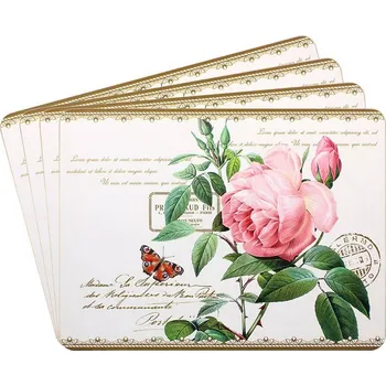 prostírání Leonardo, Anglie Leonardo - Korkové prostírání RŮŽE Jardin Botanique 4 ks - 29 x 22 cm