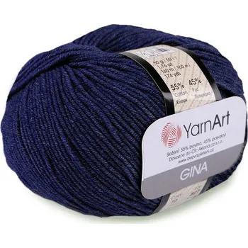 Galanterie Pletací příze Gina / Jeans 50 g - 32 (54) modrá berlínská
