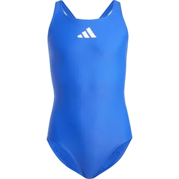 Dámské plavky ADIDAS Dívčí jednodílné plavky Solid Small Logo 3 ROKY BÍLÁ|MODRÁ