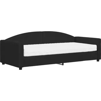 Zahradní lehátko Lehátko 2v1 s matrací, 223x100x75 cm, černé