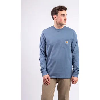 Carhartt WIP L/S Pocket T-Shirt Velvet Blue L
