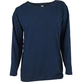 Pleas Dámské triko s dlouhým rukávem tmavá modrá S (184218-803-038)