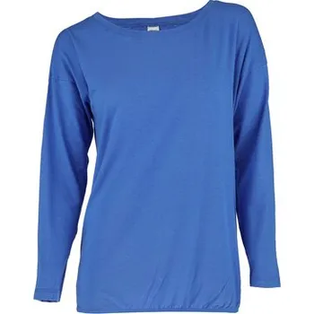 Pleas Dámské triko s dlouhým rukávem modrá 3XL (184218-800-048)