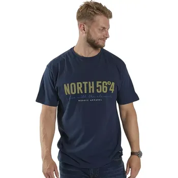 Pánské velké tričko North 56°4 99865-0580 námořnická modrá (7XL)