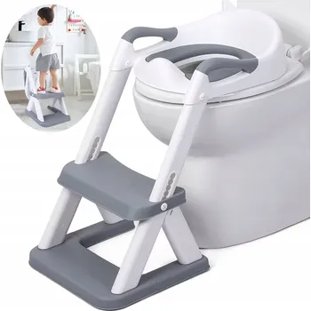 WC sedátko Nástavec na WC sedátko ŽEBŘÍČEK pro děti s podnožkou | Sedátko | Schůdky 2v1