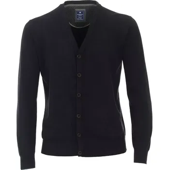 Pánský svetr Redmond velký pánský svetr na knoflíky 222810680-11 tmavě modrá (4XL)