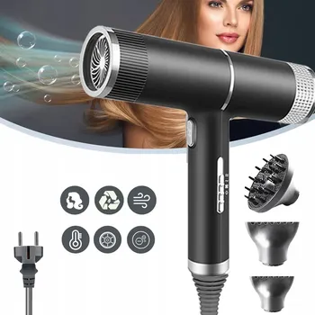 Fén Péče o vlasy zápornými ionty Větrná fén 3v1 se 3 NÁSTAVCI